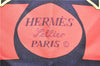 Authentic HERMES Carre 90 Scarf "Eperon d'or" Silk Navy 9762C