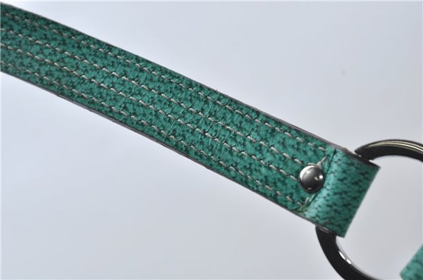 Authentic GUCCI Shoulder Tote Bag GG Canvas Leather 113017 Beige Green 9762D