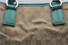 Authentic GUCCI Shoulder Tote Bag GG Canvas Leather 113017 Beige Green 9762D
