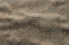 Authentic GUCCI Shoulder Tote Bag GG Canvas Leather 113017 Beige Green 9762D
