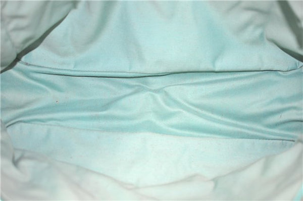 Authentic GUCCI Shoulder Tote Bag GG Canvas Leather 113017 Beige Green 9762D