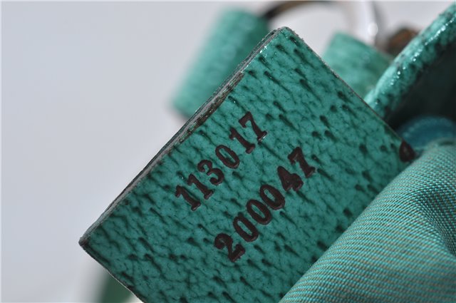 Authentic GUCCI Shoulder Tote Bag GG Canvas Leather 113017 Beige Green 9762D