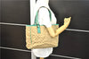 Authentic GUCCI Shoulder Tote Bag GG Canvas Leather 113017 Beige Green 9762D
