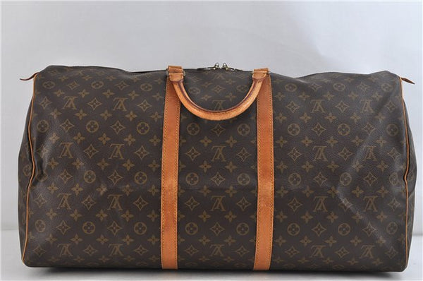 Authentic Louis Vuitton Monogram Keepall 60 Boston Bag M41422 LV 9764C