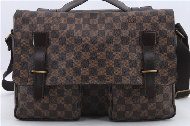 Auth Louis Vuitton Damier Broadway 2Way Shoulder Cross Hand Bag N42270 LV 9765C