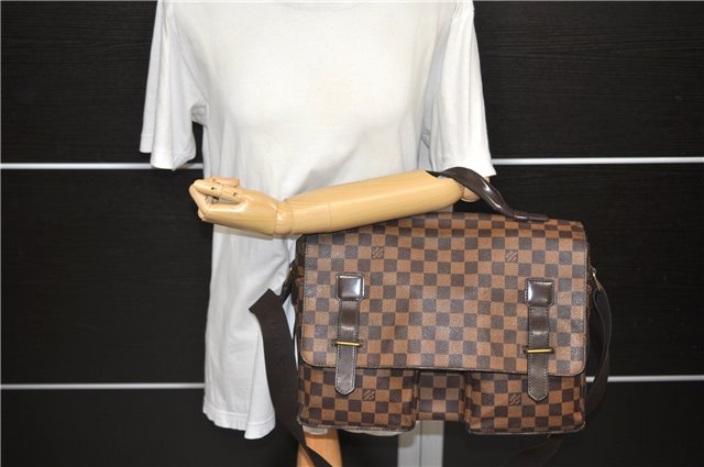 Auth Louis Vuitton Damier Broadway 2Way Shoulder Cross Hand Bag N42270 LV 9765C