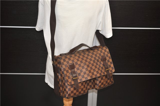 Auth Louis Vuitton Damier Broadway 2Way Shoulder Cross Hand Bag N42270 LV 9765C