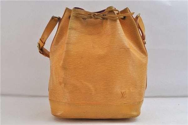Authentic Louis Vuitton Epi Noe Shoulder Bag Yellow M44009 LV 9768C