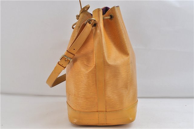 Authentic Louis Vuitton Epi Noe Shoulder Bag Yellow M44009 LV 9768C