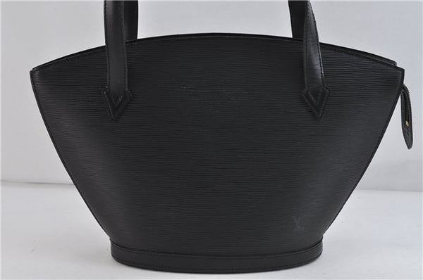 Louis Vuitton Epi Saint Jacques Poignet Long Shoulder Bag Black M52332 LV 9774C