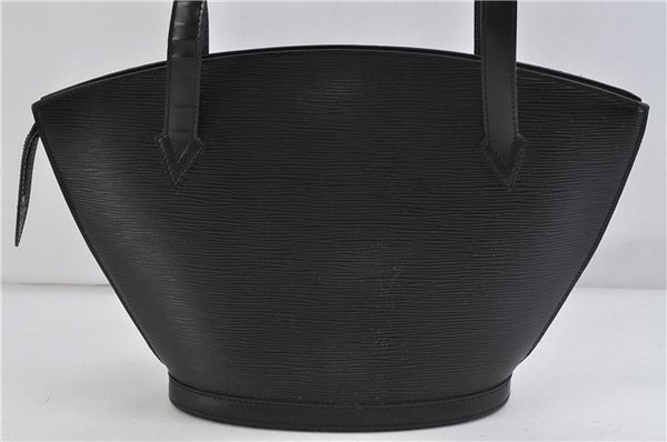 Louis Vuitton Epi Saint Jacques Poignet Long Shoulder Bag Black M52332 LV 9774C