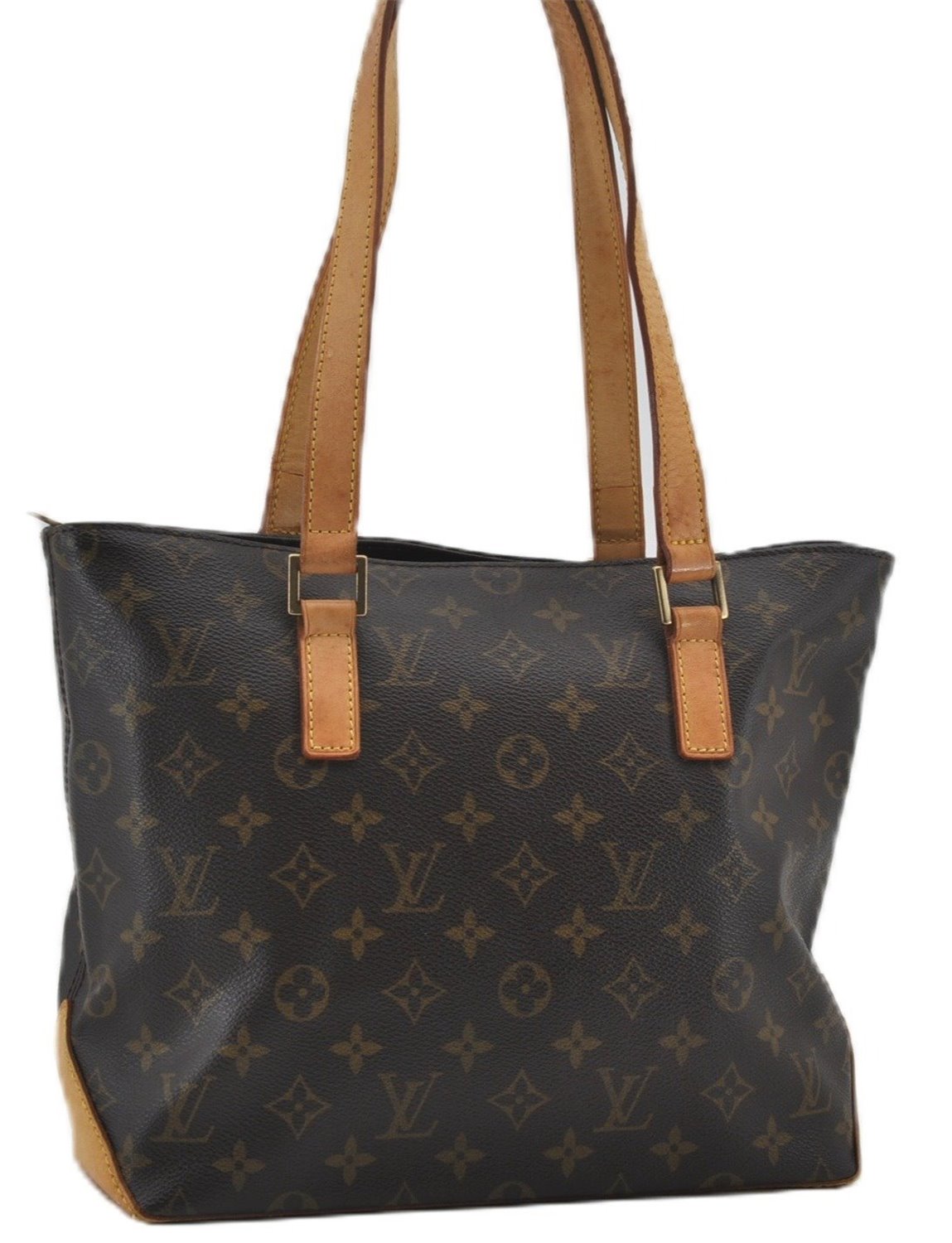 Authentic Louis Vuitton Monogram Cabas Piano Shoulder Tote Bag M51148 LV 9775E