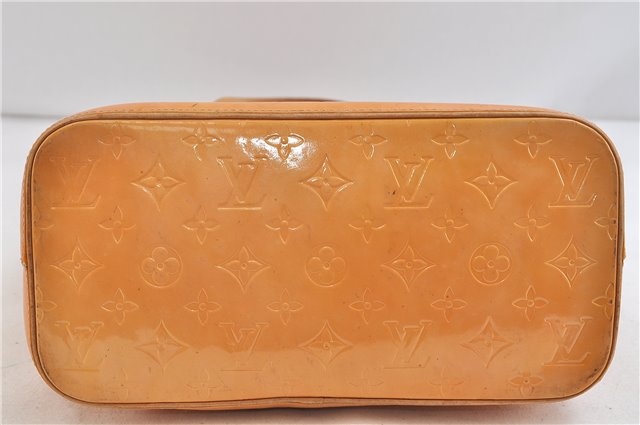 Authentic Louis Vuitton Vernis Houston Shoulder Hand Bag Yellow M91302 LV 9776C