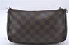 Auth Louis Vuitton Damier Pochette Accessoires Clutch Pouch N51985 LV Junk 9778C