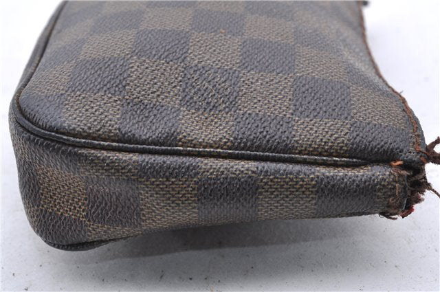 Auth Louis Vuitton Damier Pochette Accessoires Clutch Pouch N51985 LV Junk 9778C