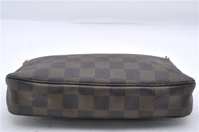 Auth Louis Vuitton Damier Pochette Accessoires Clutch Pouch N51985 LV Junk 9778C