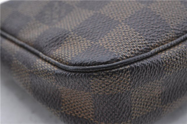 Auth Louis Vuitton Damier Pochette Accessoires Clutch Pouch N51985 LV Junk 9778C