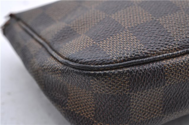 Auth Louis Vuitton Damier Pochette Accessoires Clutch Pouch N51985 LV Junk 9778C