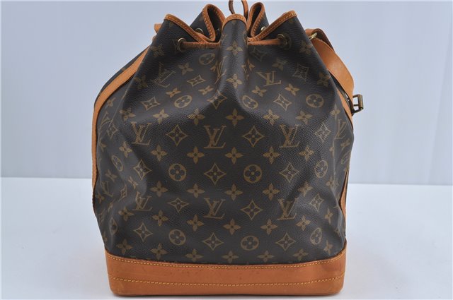 Authentic Louis Vuitton Monogram Noe Shoulder Drawstring Bag M42224 LV 9779A