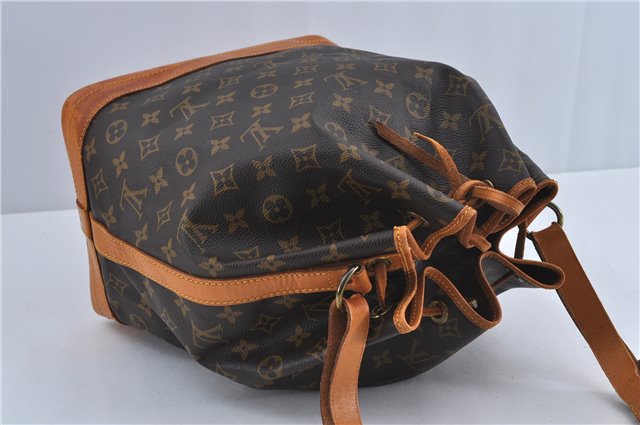 Authentic Louis Vuitton Monogram Noe Shoulder Drawstring Bag M42224 LV 9779A
