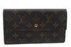 Auth Louis Vuitton Monogram Portefeuille International Wallet M61217 LV 9779C