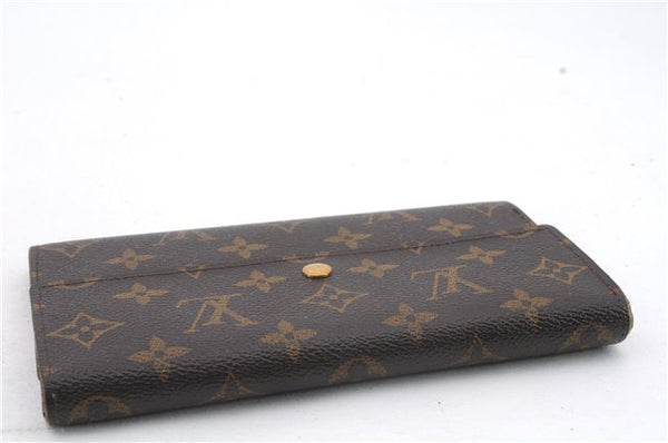 Auth Louis Vuitton Monogram Portefeuille International Wallet M61217 LV 9779C