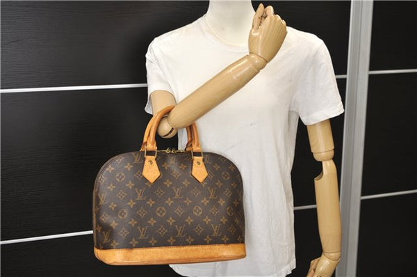Authentic Louis Vuitton Monogram Alma Hand Bag Purse M51130 LV 9780E