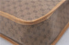 Authentic GUCCI Micro GG PVC Leather Shoulder Tote Bag Brown 9781C