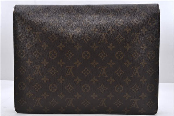 Auth Louis Vuitton Monogram Porte Documents Senateur Briefcase M53335 LV 9782C