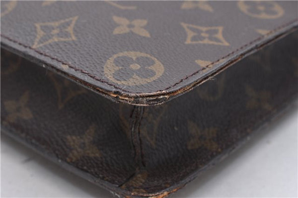 Auth Louis Vuitton Monogram Porte Documents Senateur Briefcase M53335 LV 9782C