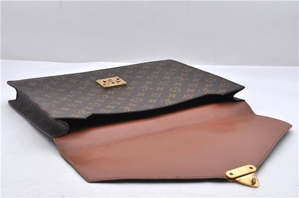 Auth Louis Vuitton Monogram Porte Documents Senateur Briefcase M53335 LV 9782C