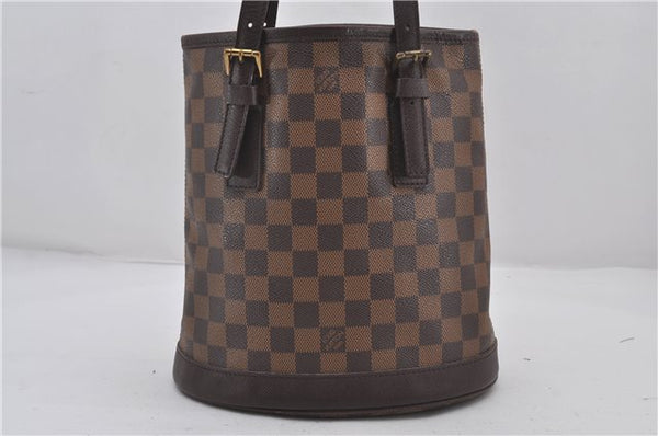 Authentic Louis Vuitton Damier Marais Bucket Shoulder Tote Bag N42240 LV 9784E