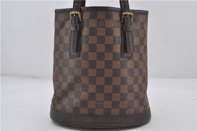 Authentic Louis Vuitton Damier Marais Bucket Shoulder Tote Bag N42240 LV 9784E