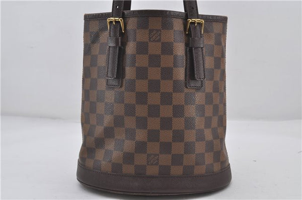 Authentic Louis Vuitton Damier Marais Bucket Shoulder Tote Bag N42240 LV 9784E