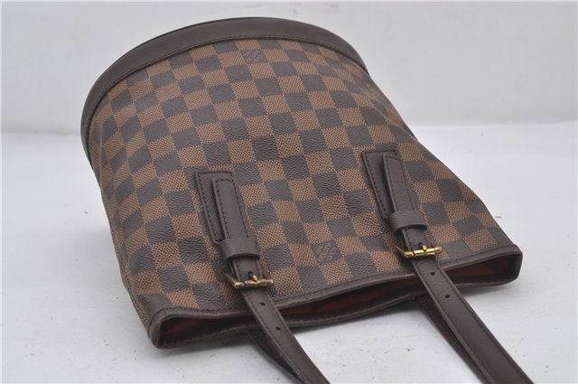 Authentic Louis Vuitton Damier Marais Bucket Shoulder Tote Bag N42240 LV 9784E