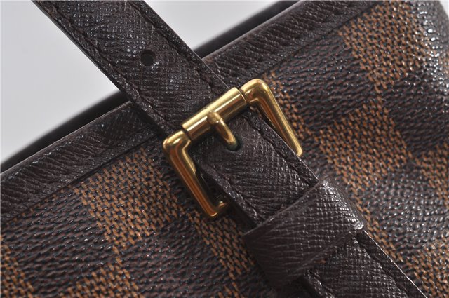 Authentic Louis Vuitton Damier Marais Bucket Shoulder Tote Bag N42240 LV 9784E