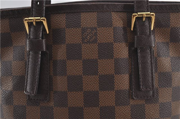 Authentic Louis Vuitton Damier Marais Bucket Shoulder Tote Bag N42240 LV 9784E