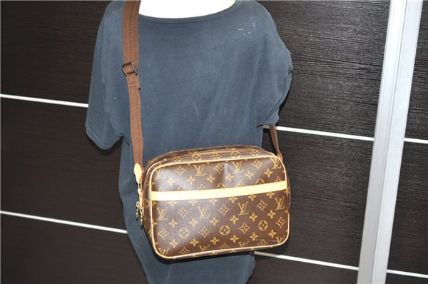 Auth Louis Vuitton Monogram Reporter PM Shoulder Cross Body Bag M45254 LV 9785C