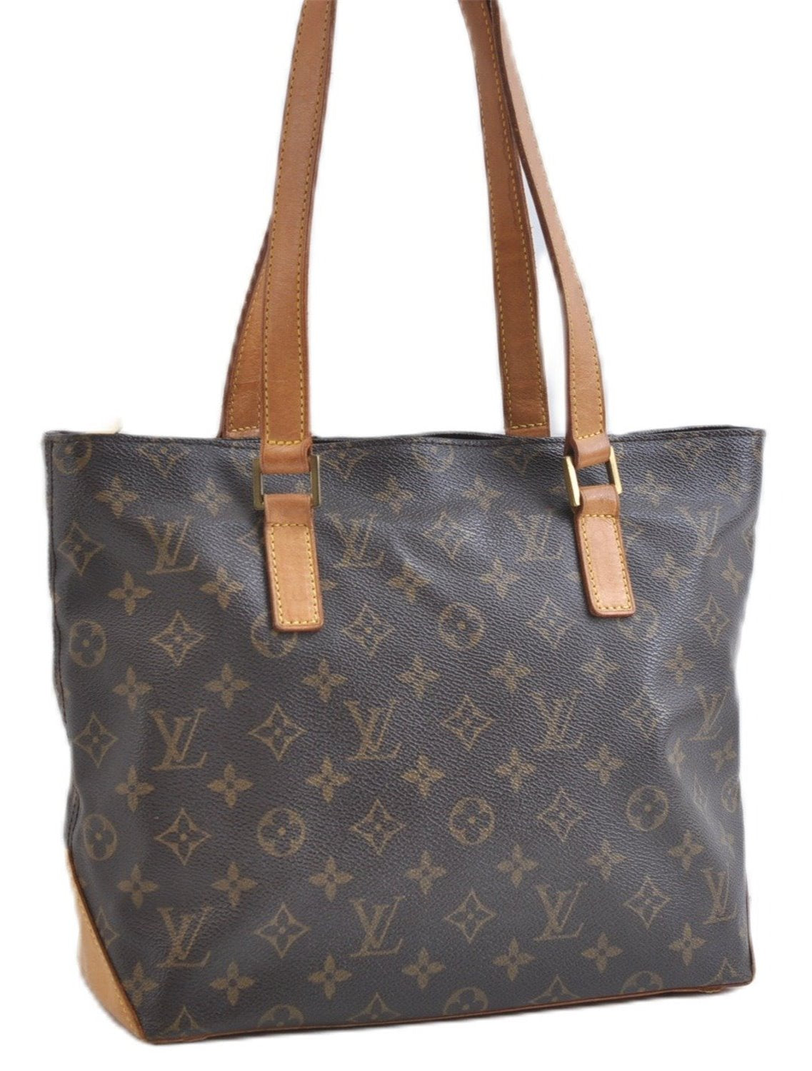 Authentic Louis Vuitton Monogram Cabas Piano Shoulder Tote Bag M51148 LV 9786E