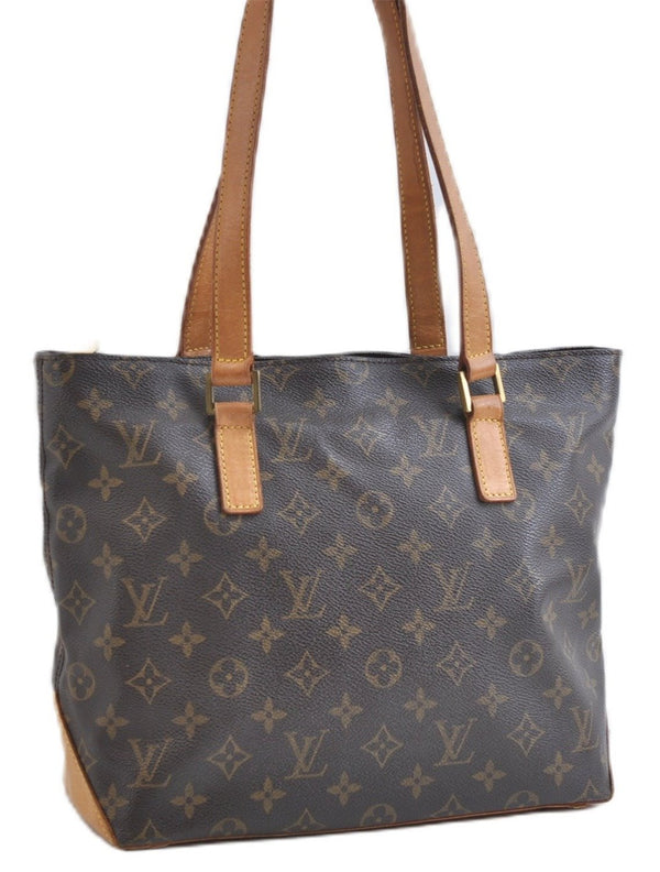 Authentic Louis Vuitton Monogram Cabas Piano Shoulder Tote Bag M51148 LV 9786E