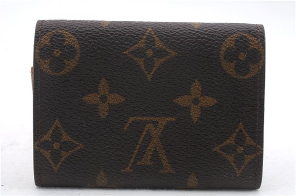 Authentic Louis Vuitton Monogram Porte Monnaie Plat Coin Case M61930 LV 9788C