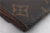 Authentic Louis Vuitton Monogram Porte Monnaie Plat Coin Case M61930 LV 9788C