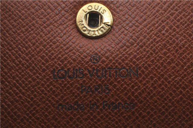 Authentic Louis Vuitton Monogram Porte Monnaie Plat Coin Case M61930 LV 9788C