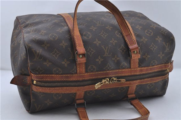 Authentic Louis Vuitton Monogram Sac Souple 35 Hand Boston Bag M41626 LV 9790C