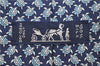 Authentic HERMES Necktie Turtles Pattern Silk 5445FA Blue Box 9791C