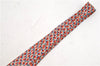 Authentic HERMES Necktie Dots Pattern Silk 7943MA Red Ivory Multicolor Box 9792C