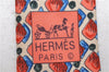 Authentic HERMES Necktie Dots Pattern Silk 7943MA Red Ivory Multicolor Box 9792C