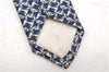 Authentic HERMES Necktie Chaine dAncre Pattern Silk 685OA Navy Blue Box 9794C