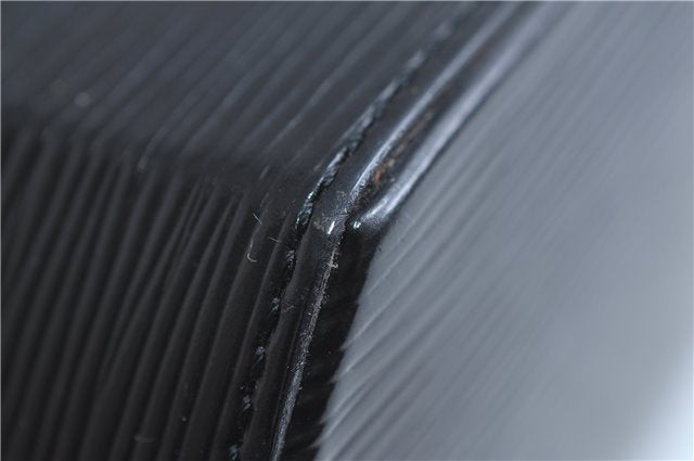 Authentic Louis Vuitton Epi Sac Seau Shoulder Bag Black M80161 LV 9795E