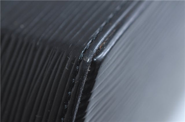 Authentic Louis Vuitton Epi Sac Seau Shoulder Bag Black M80161 LV 9795E